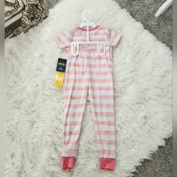 PJ Essentials Soft Girls pajama set. Size 4T. New. - Picture 4 of 5